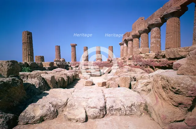 The doric temple of Hera at Agrigento, 5th century BC. Artist: Unknown