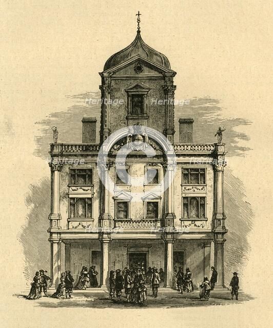 'The Dorset Gardens Theatre, Whitefriars', (1897). Creator: Unknown.