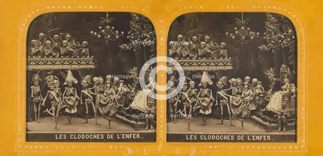 The Down-and-Out of Hell. (Les Clodoches de l'Enfer.), 1860s. Creator: Adolphe Block.