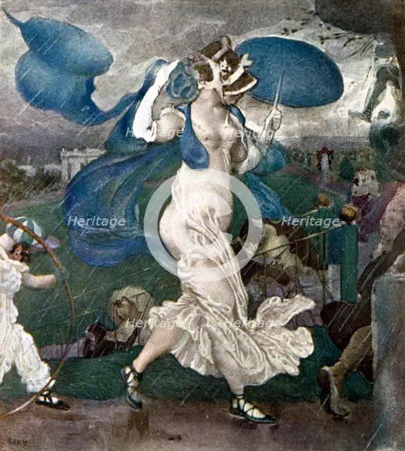 'The Downpour', set design for a ballet, 1906. Artist: Leon Bakst