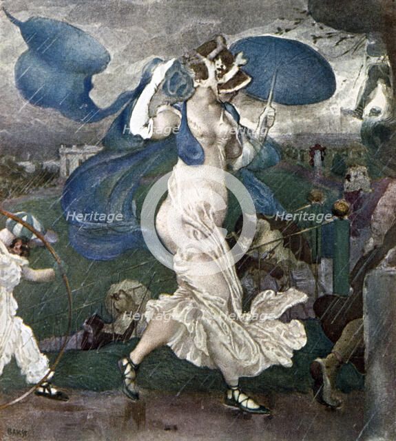 'The Downpour', set design for a ballet, 1906. Artist: Leon Bakst