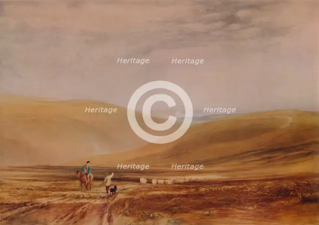 'The Downs near Beachy Head', 1844, (1935). Artist: Anthony Vandyke Copley Fielding.