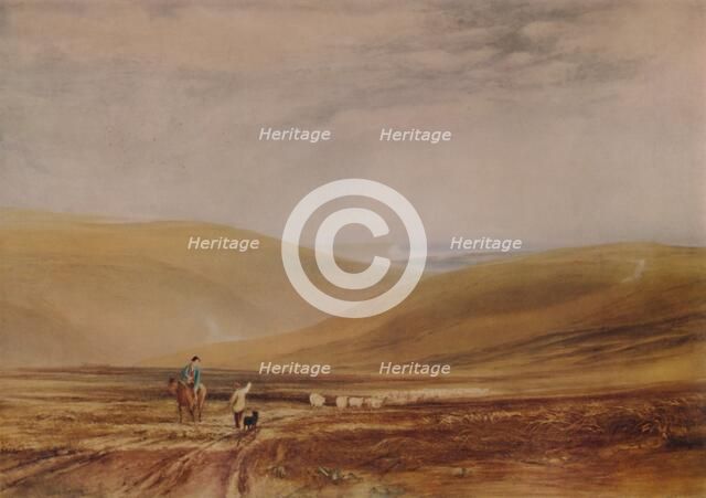 'The Downs near Beachy Head', 1844, (1935). Artist: Anthony Vandyke Copley Fielding.