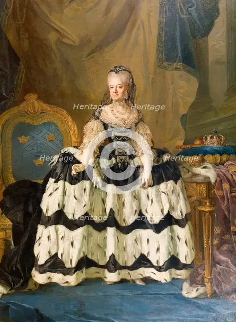 The Dowager Queen Lovisa Ulrika of Sweden, 1775. Creator: Lorens Pasch the Younger.