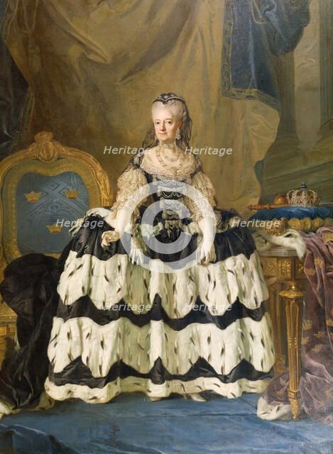 The Dowager Queen Lovisa Ulrika of Sweden, 1775. Creator: Lorens Pasch the Younger.