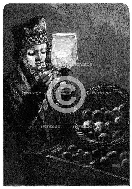 "The Doubtful Coin," by W. Hunt, 1870. Creator: Unknown.