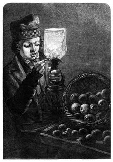 "The Doubtful Coin," by W. Hunt, 1870. Creator: Unknown