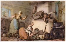 The Double Disaster, 1807. Creator: Thomas Rowlandson