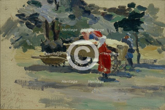 The Doukhobors in Borjomi, 1895. Artist: Borisov-Musatov, Viktor Elpidiforovich (1870-1905)