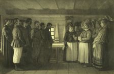 The Doukhobors praying, 1865. Artist: Vereshchagin, Vasili Vasilyevich (1842-1904)