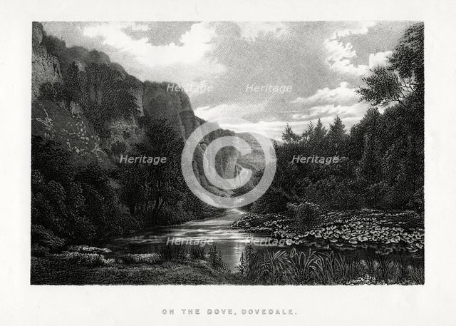 The Dove, Dovedale, Derbyshire, 1896. Artist: Unknown