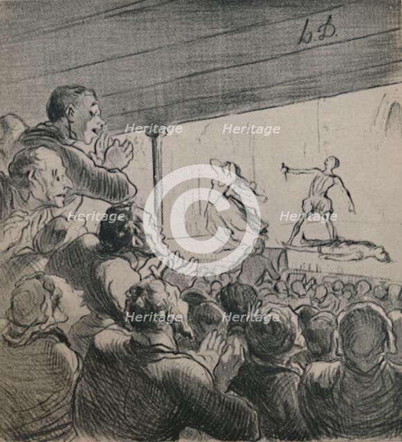 'The Drama', c.1860s,(1946).  Artist: Honore Daumier.