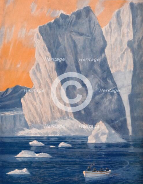 'The Dramatic Birth of a Giant Iceberg', 1935. Artist: Unknown.