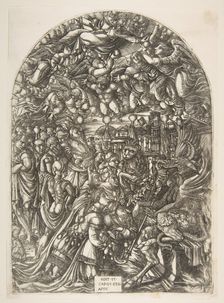 The Dragon with two Horns and the Beast with Seven, from the Apocalypse.n.d. Creator: Jean Duvet