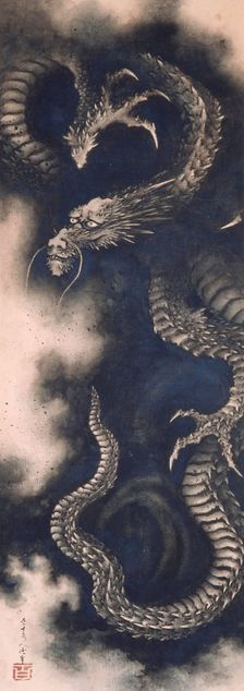 The Dragon among Clouds, 1849. Creator: Hokusai, Katsushika (1760-1849)