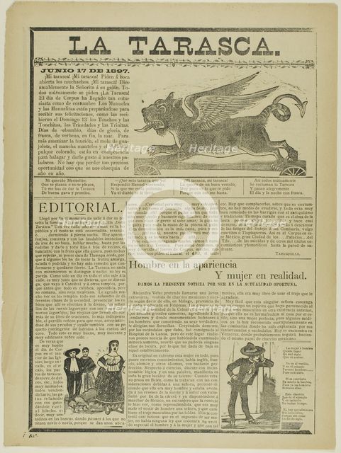 The Dragon of Corpus Christi, 1897. Creator: José Guadalupe Posada.