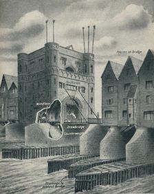 The Drawbridge Defending London City c1934