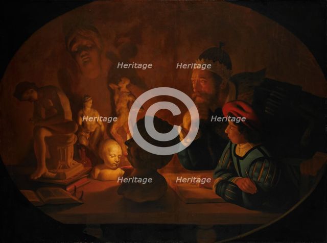 The Drawing Lesson, 1634. Creator: Jan ter Borch.