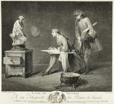 The Drawing Lesson, 1749. Creator: Jacques Philippe Le Bas