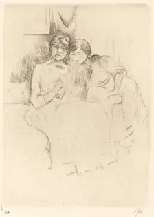 The Drawing Lesson, 1888/1890. Creator: Berthe Morisot