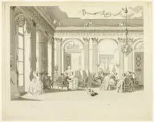 The Drawing Room, 1783. Creator: François Nicolas Barthélemy Dequevauviller