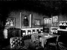 The drawing-room at Professor Blackie's residence, Edinburgh, 1895. Creator: Andre & Sleigh