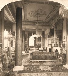 The Drawing Room, Queen Victoria's Marine Residence, Osborne House, I.O.W 1900. Creator: Works and Sun Sculpture Studios