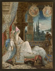 The Dream of an Inhabitant of Mogul (La Fontaine, Fables, XI, 4), c1881. Creator: Moreau, Gustave (1826-1898)