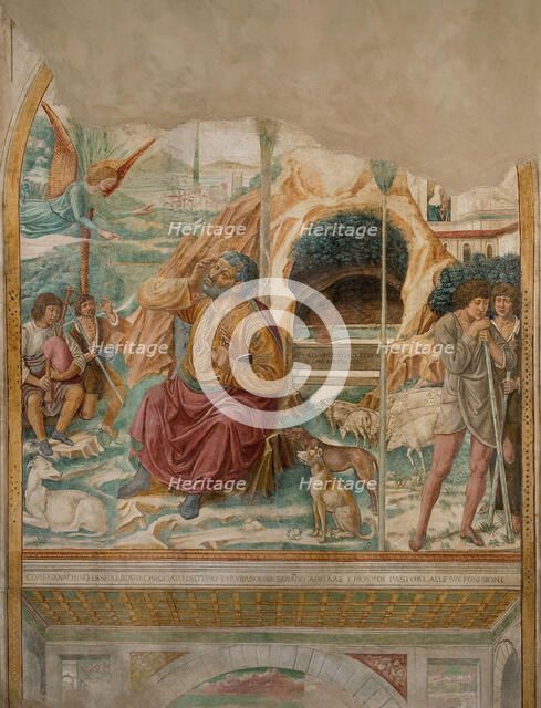 The Dream of Joachim, 1491. Creator: Gozzoli; Benozzo (ca 1420-1497).