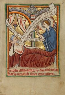 The Dream of Joseph/The Angel Appearing to Herod, about 1190-1200 and about 1480-1490. Creator: Unknown