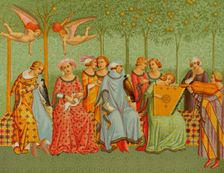 The Dream of Life, after a fresco attributed to Andrea Orcagna (1308-1368), 1877. Creator: Franz Kellerhoven