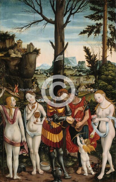 The Dream of Paris, 1536. Creator: Monogrammist PG.