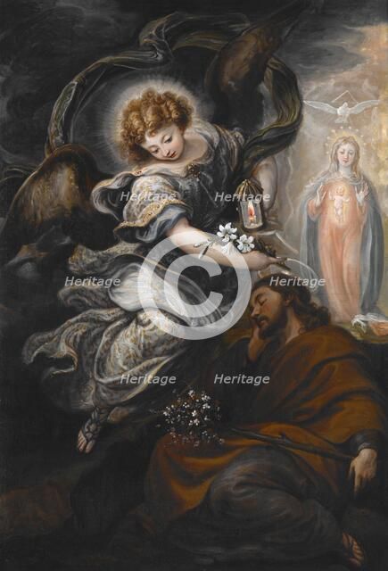 The Dream of St Joseph, about 1665. Creator: Francisco Rizi.