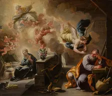 The Dream of St Joseph, about 1700. Creator: Luca Giordano