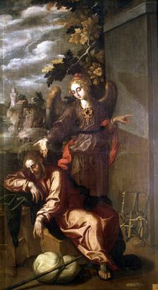 The Dream of St. Joseph oil by Francisco Pacheco