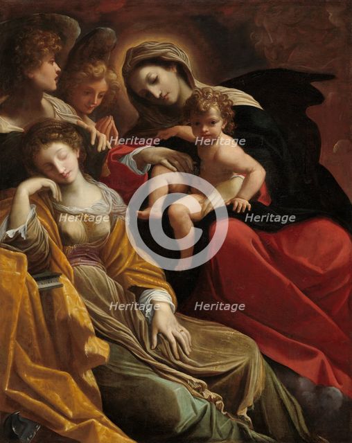 The Dream of Saint Catherine of Alexandria, c. 1593. Creator: Lodovico Carracci.