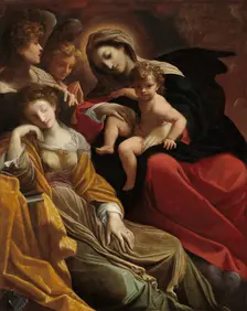 The Dream of Saint Catherine of Alexandria, c. 1593. Creator: Lodovico Carracci