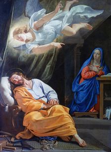 The Dream of Saint Joseph c1636. Artist: Philippe de Champaigne