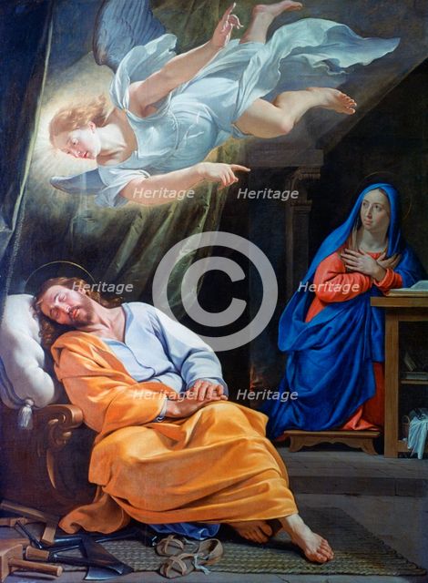 'The Dream of Saint Joseph', c1636. Artist: Philippe de Champaigne
