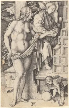 The Dream of the Doctor (Temptation of the Idler), 1498/1499. Creator: Albrecht Durer