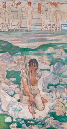 The Dream of the Shepherd (Der Traum des Hirten), 1896. Creator: Ferdinand Hodler