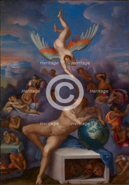 The Dream, (Allegory of human life) After Michelangelo, ca 1578.