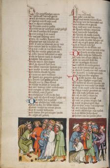 The Dream Interpreters being Dismissed by Nebuchadnezzar; Weltchronik, about 1400-1410. Creator: Unknown