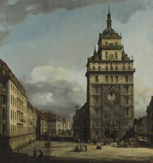 The Dresden Kreuzkirche (Church of the Cross), ca 1751-1753