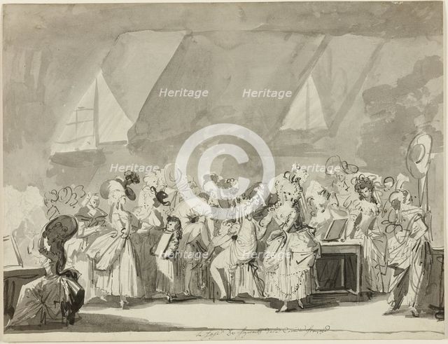 The Dressing Room of the Extras of the Comedie Francaise, n.d. Creator: Philibert Louis Debucourt.