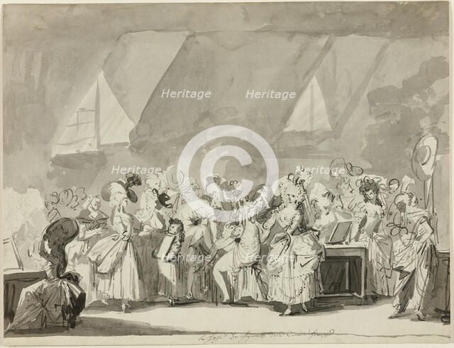 The Dressing Room of the Extras of the Comedie Francaise, n.d. Creator: Philibert Louis Debucourt.