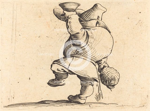 The Drinker, Back View, c. 1622. Creator: Jacques Callot.