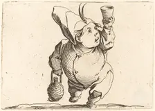 The Drinker, Front View, c. 1622. Creator: Jacques Callot