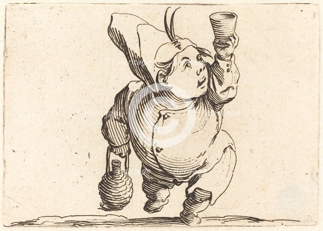 The Drinker, Front View, c. 1622. Creator: Jacques Callot.