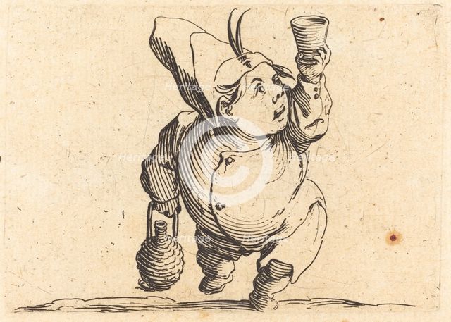 The Drinker, Front View, c. 1622. Creator: Jacques Callot.